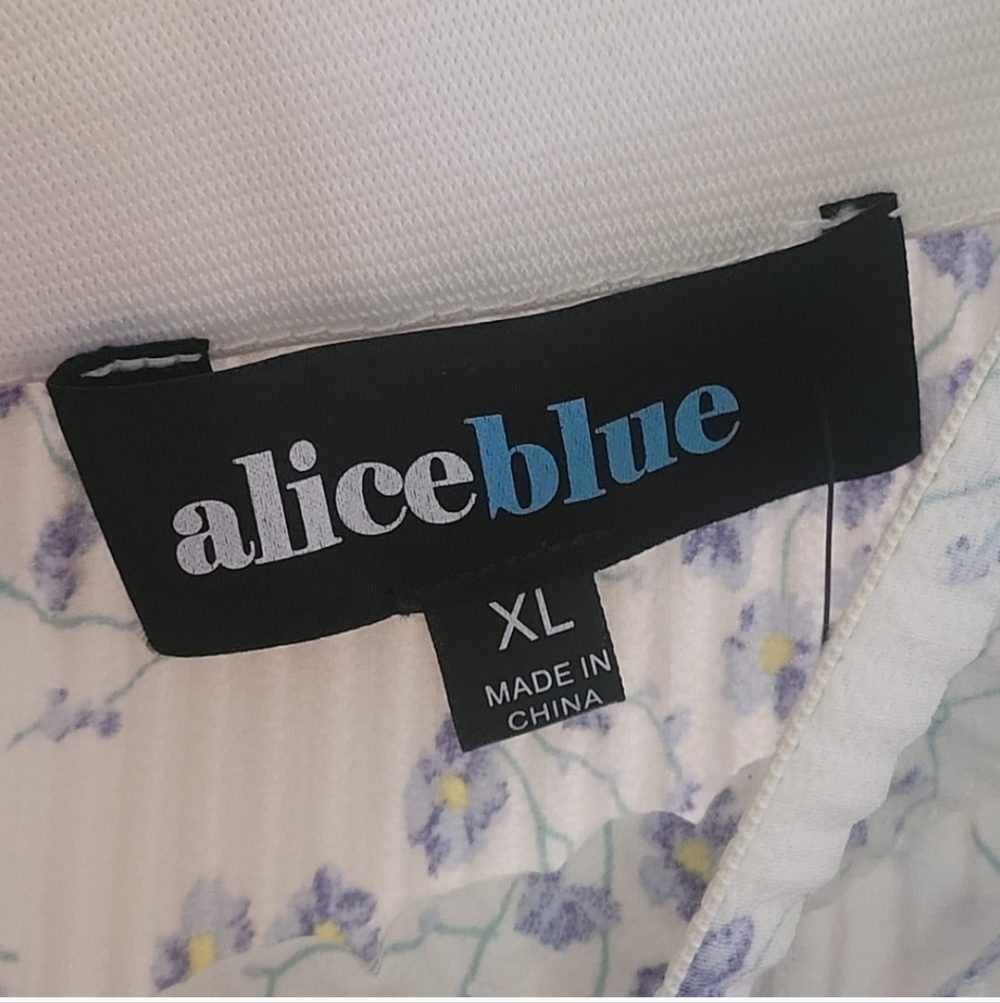 ALICE BLUE Ditzy Floral Blue White  Maxi Skirt Size XL - Picture 6 of 6